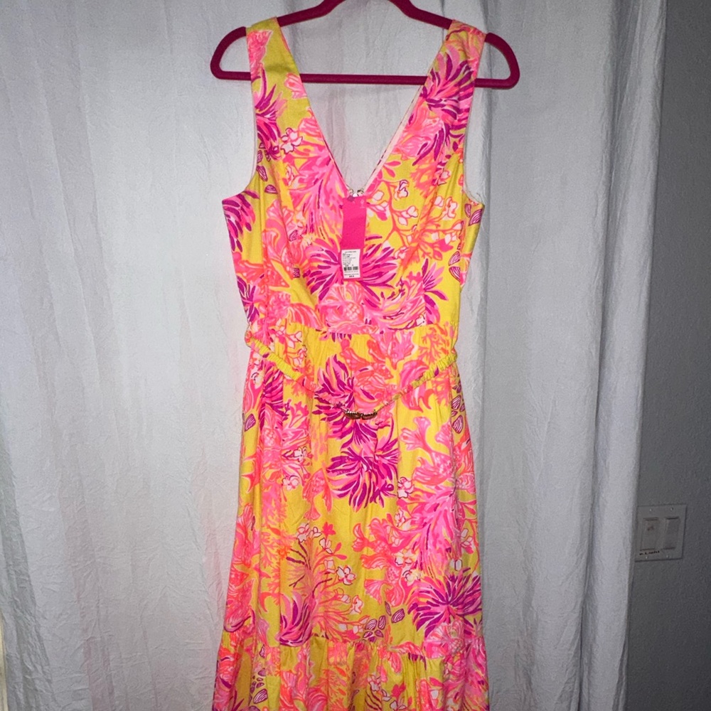 Lilly Pulitzer Bri cotton midi NWT size 12
